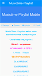 Mobile Screenshot of musictime-playlist.com
