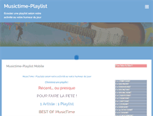 Tablet Screenshot of musictime-playlist.com
